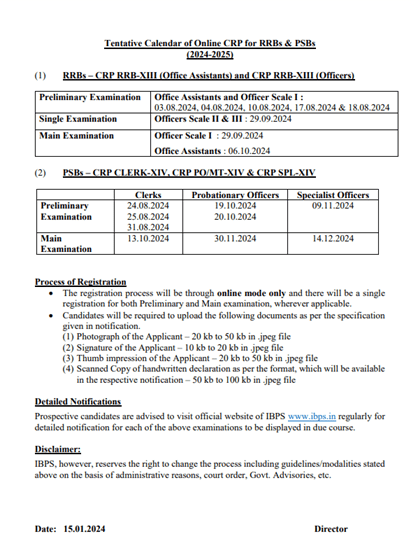 IBPS Exam Calendar 2024-25 : Check IBPS PO, Clerk, RRB Exam Dates, Registration Process,@ibps.in 2 image 3