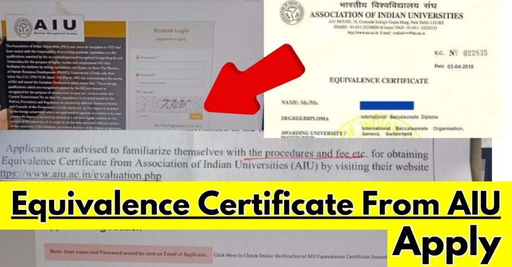 How to Get Equivalence Certificate From AIU? 1 How to Get Equivalence Certificate From AIU?