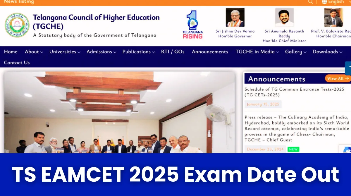 TS EAMCET 2025 Exam Date Out: Check Exam Pattern, Admit Card and Application Form 1 TS EAMCET 2025 Exam Date Out