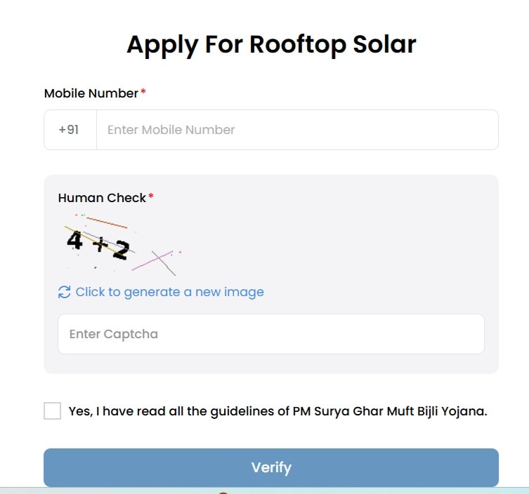 solar rooftop yojana official site enter registered mobile number min