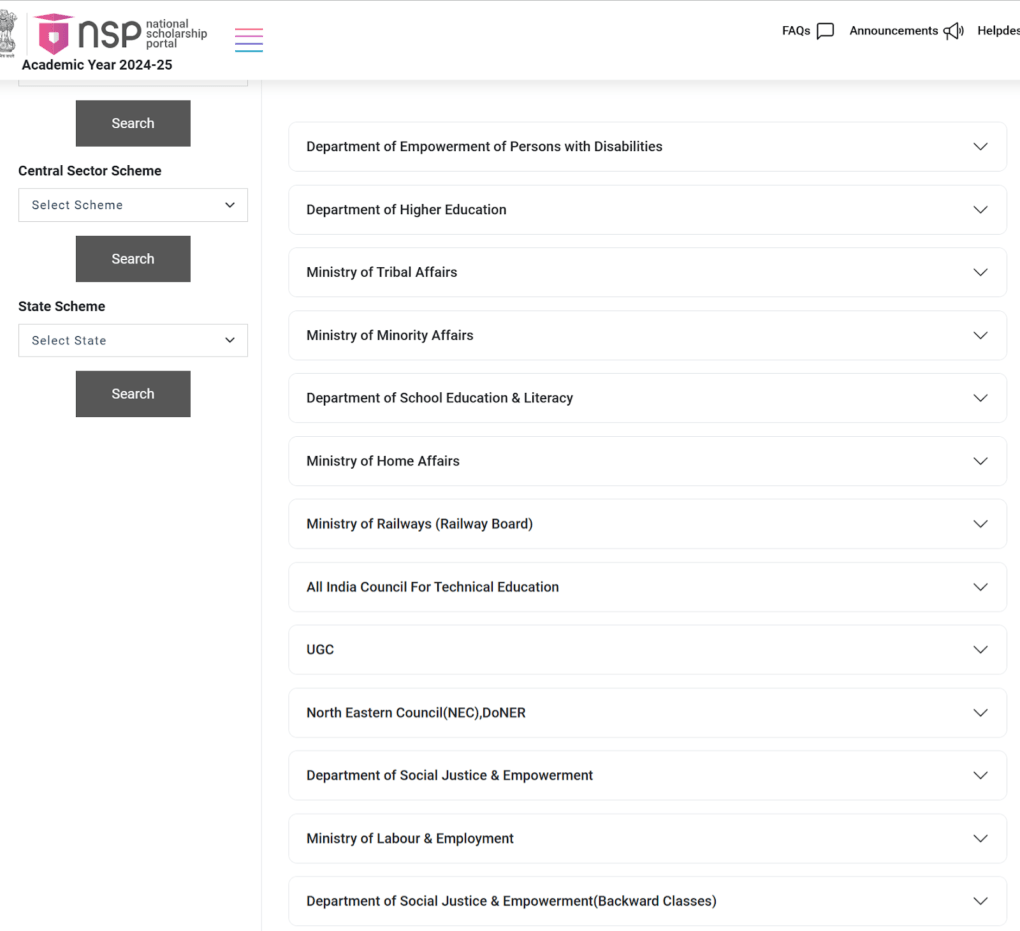 National Scholarship Portal 2025-26